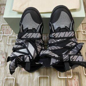 Lanvin Sneakers Curb Women's Leather Black Platform Sneaker